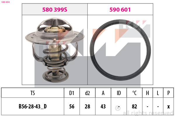 KW Termosztát+O gyűrű 580404_KW